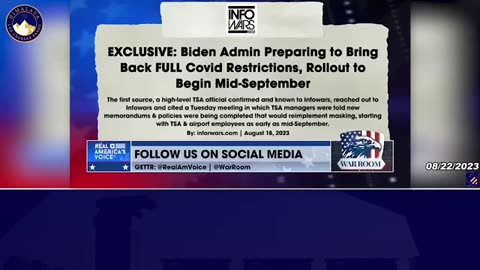 💥重磅炸弹：拜登政府准备在 9 月份恢复全面的新冠封锁！