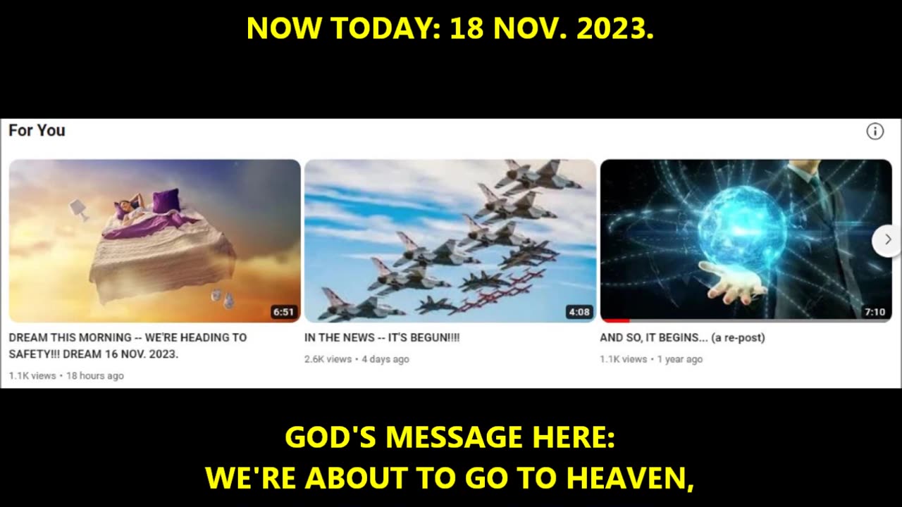Nov 18 - Rapture is Near WE'RE ABOUT TO FLY!!!! EYES OPEN