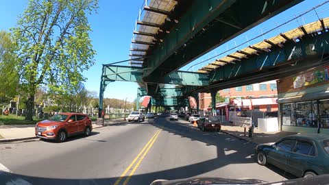 Driving Around Thru 04-30-2022 Front 4K NYC New York Jamaica Ave from beginning to end (2)