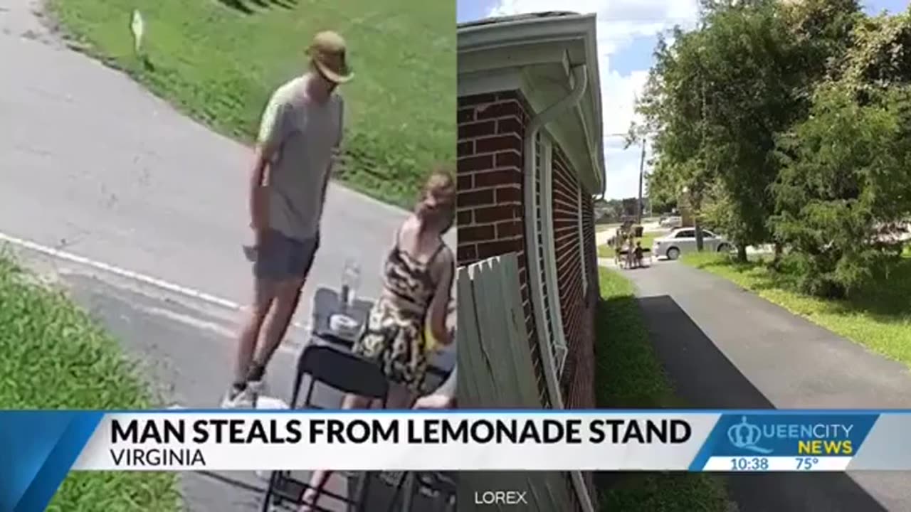 ALARMING: Man Decides To Steal Money Jar From Kids Selling Lemonade