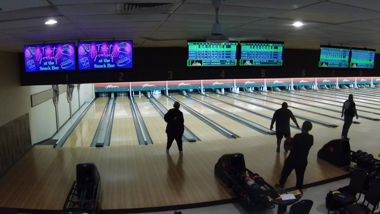 OBROS VS MICHTY WARRIORS (11-18-2024) Monday Night Bowling League @ Forum "Mates & Dates"