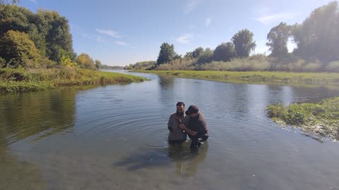 THE LORD HAD ME BAPTIZE THIS YOUNG MAN TODAY PRAISE THE LORD