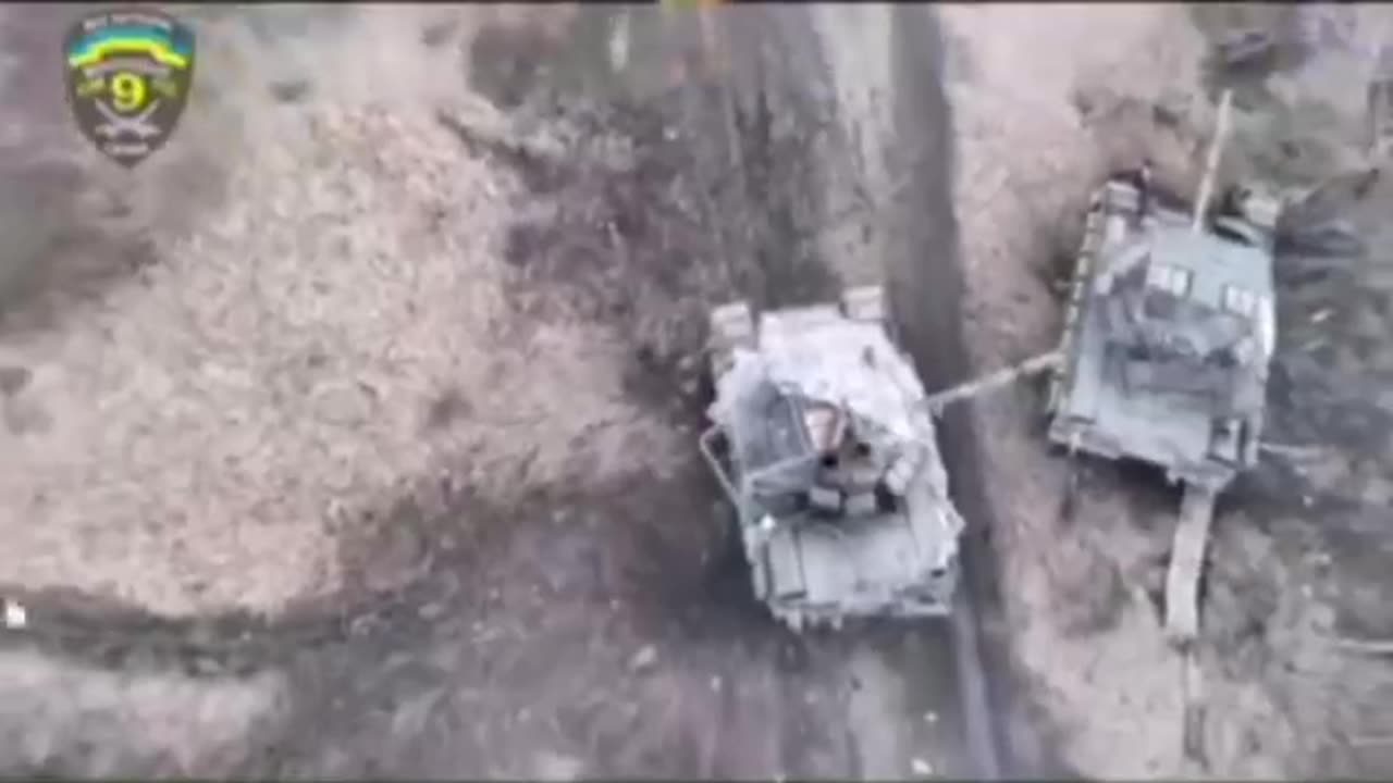 🔥 Russian tank was spectacularly destroyed near Nevelske in Donetsk region by the