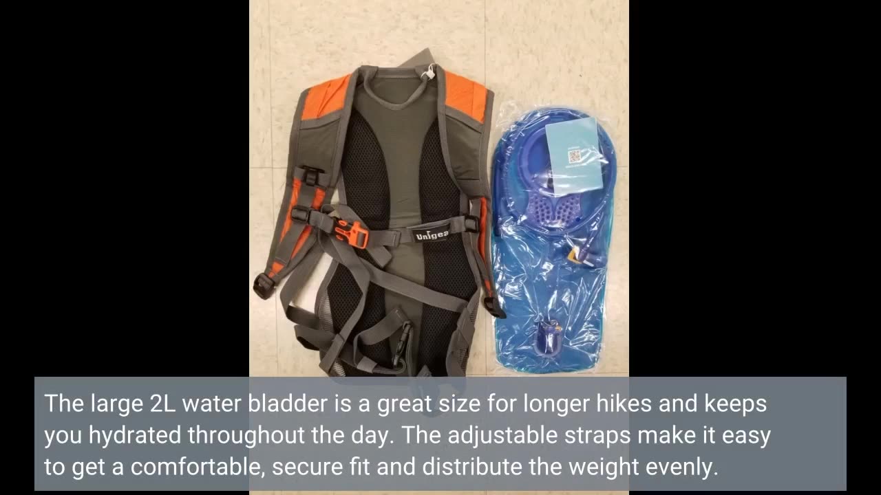 Buyer Comments: Unigear Hydration Pack Backpack with 70 oz 2L Water Bladder for Running, Hiking...