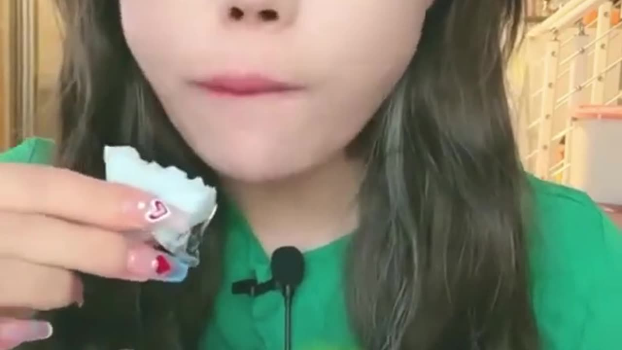 ASMR ice eating sounds