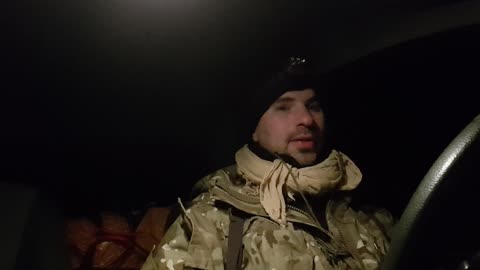 Vlog in the car after carrying 35kilos from a woodland. 22nd Jan 2023