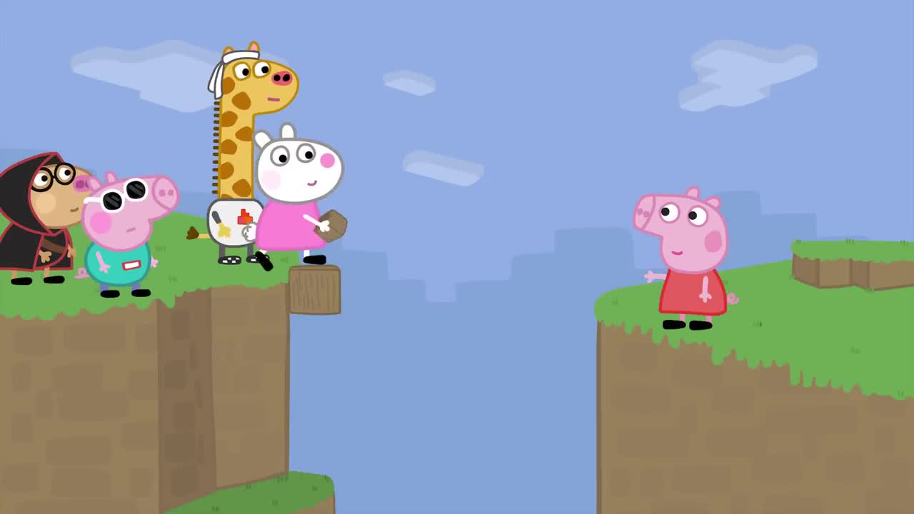 Minecraft Speedrunner Peppa Vs 4 Hunters Animation-4