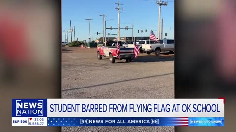 Supporters rally after student banned from flying US flag | NewsNation Now