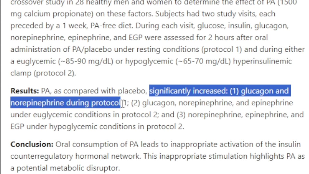 Food Preservative that Mimics DIABETES