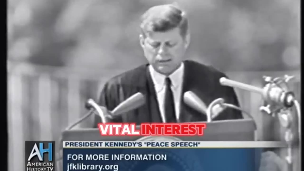President John F Kennedy Foreign Policy Speech at American University