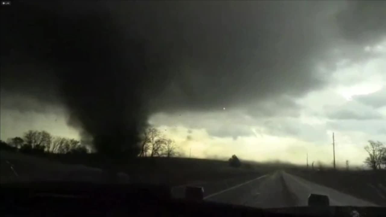 Wild Footage Of A Massive Tornado Touching Down In Iowa