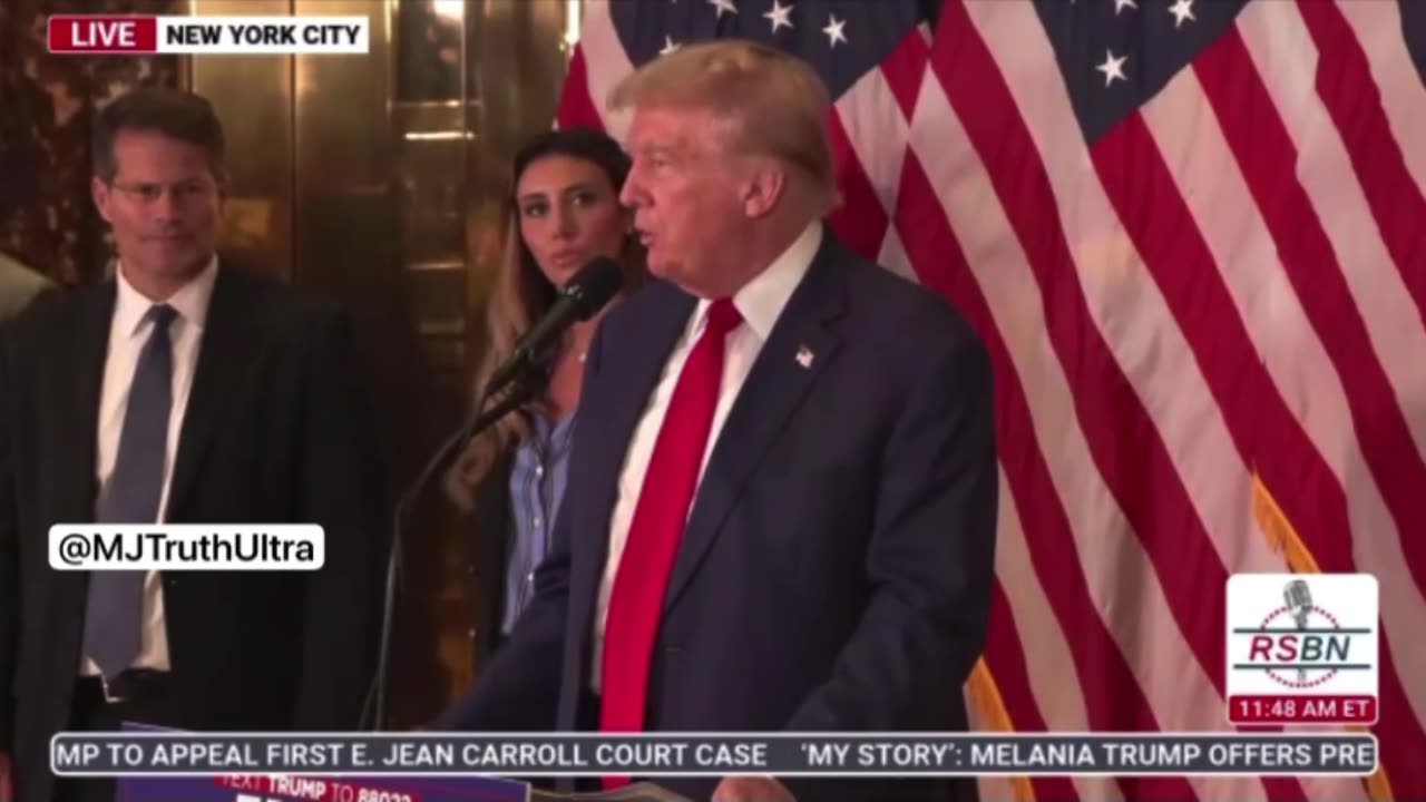 Trump talks about the “witness”, Natasha Stoynoff, who Testified on behalf of Jean E. Carrol’s Case