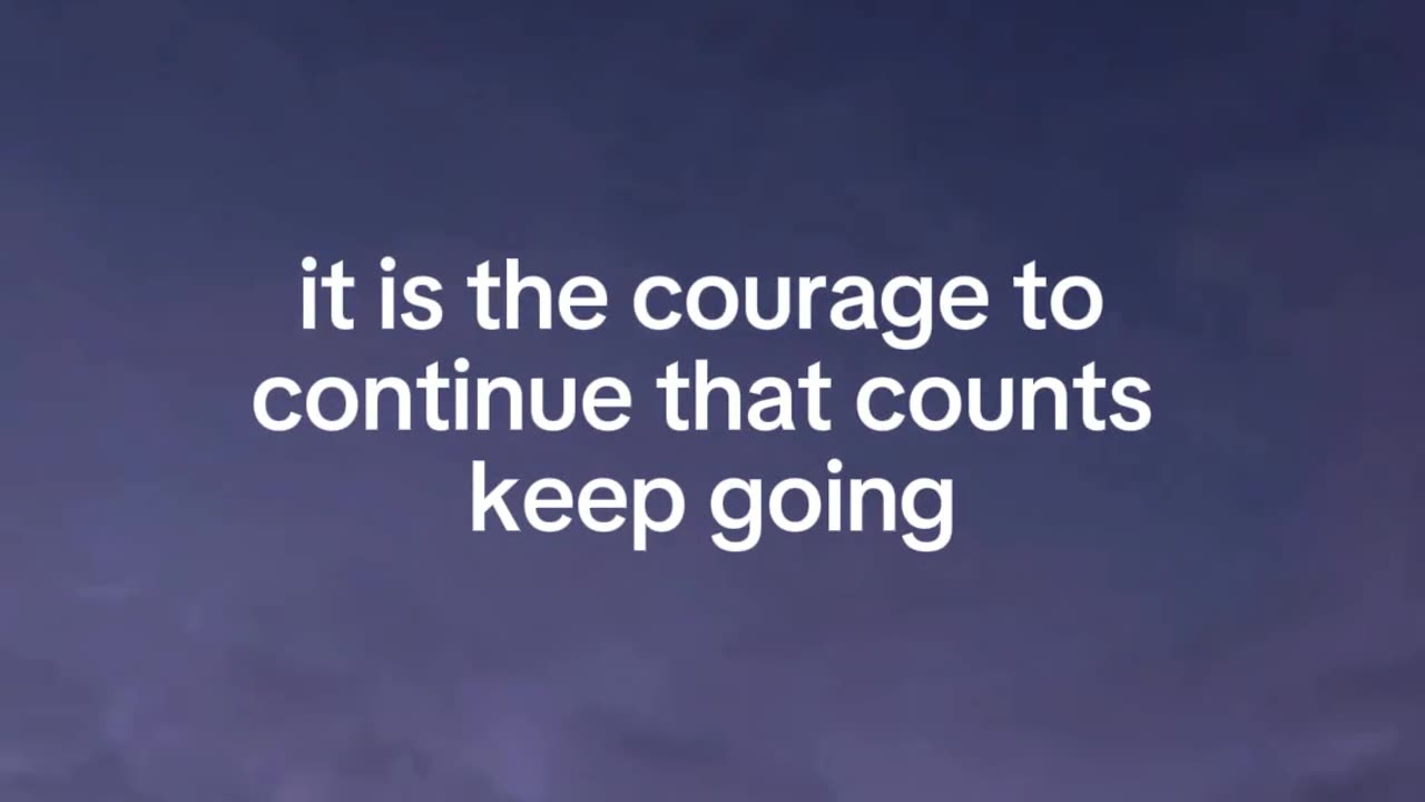 Success is not final and Failure is not fatal