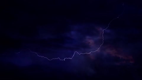 Thunderstorm And Lightning Strikes At Night Background Video Effects HD