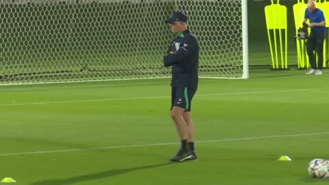 Australia train for the first time since news of France's Benzema injury exit | the Socceroos
