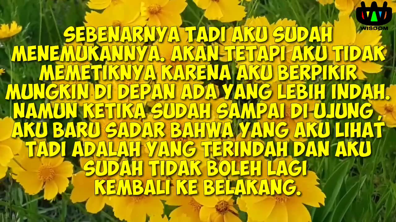 CERITA KETENANGAN HIDUP WISDOM - HAKIKAT KESEMPURNAAN