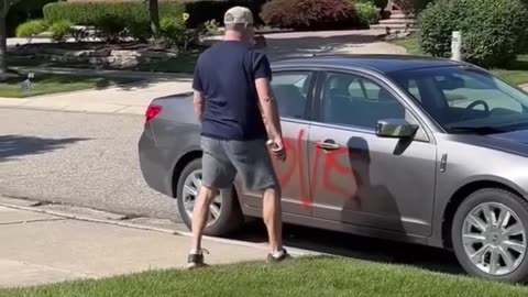 Do Not Block My Driveway - I told that kid not to park here.
