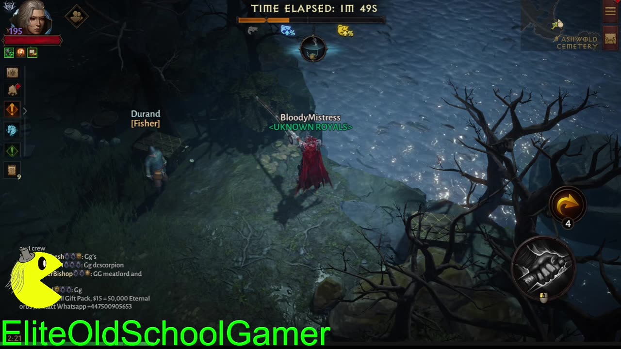 Diablo Immortal - Blood Knight Gameplay - August 25, 2023 - Fishing