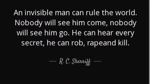 The Invisible Man and His Diabolical Plans