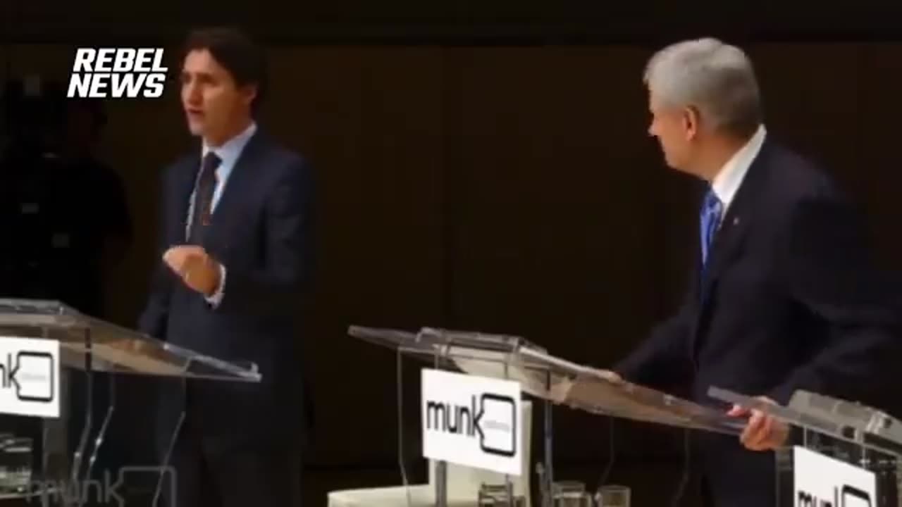 Political Debate with Trudeau & Harper from 2015.