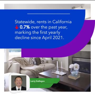First Dip in California Rents in Two Years