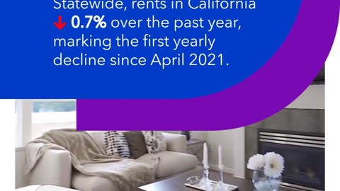 First Dip in California Rents in Two Years