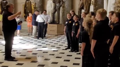 Rushingbrook Children's Choir at the Capitol - stopped by capital police (long version)