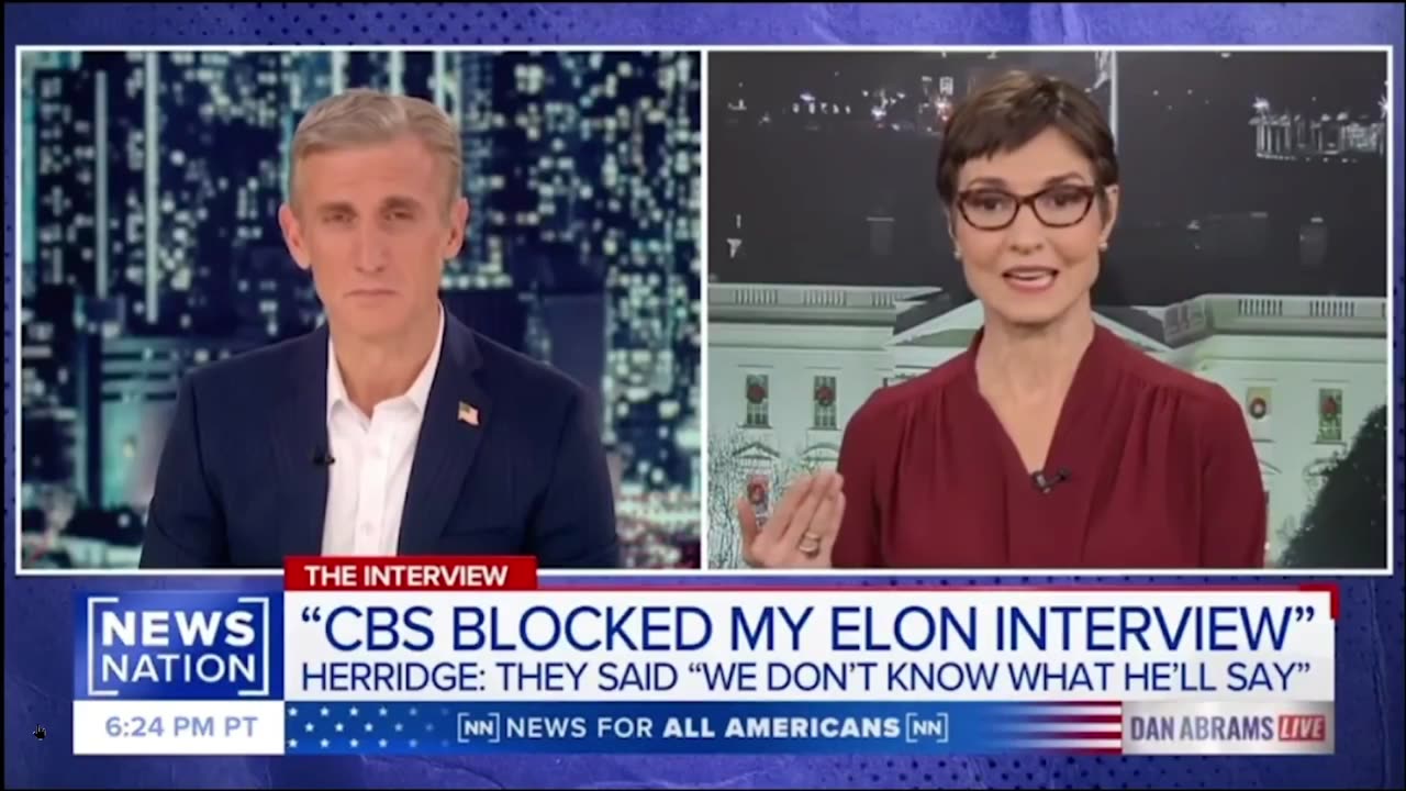 CBS News squashed Catherine Herridge's live interview with Elon Musk .