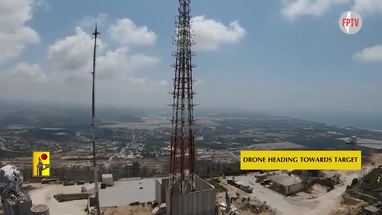 (EN) Islamic Resistance in Lebanon (Hizbullah) drone vs Jal Al-Alam, Aug 17, 2024