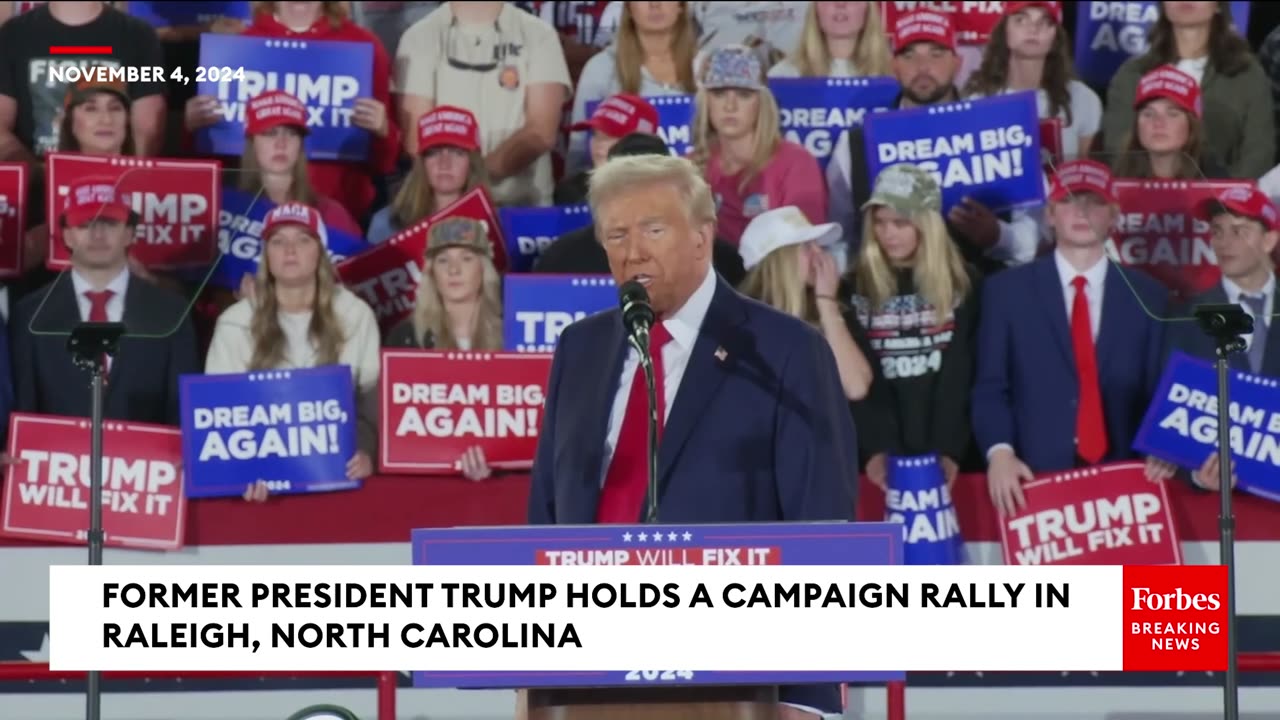 FULL EVENT: Trump Holds Last Campaign Rally In North Carolina Before Election Day