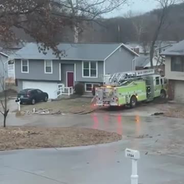 Fire Truck Loses Control On The Ice