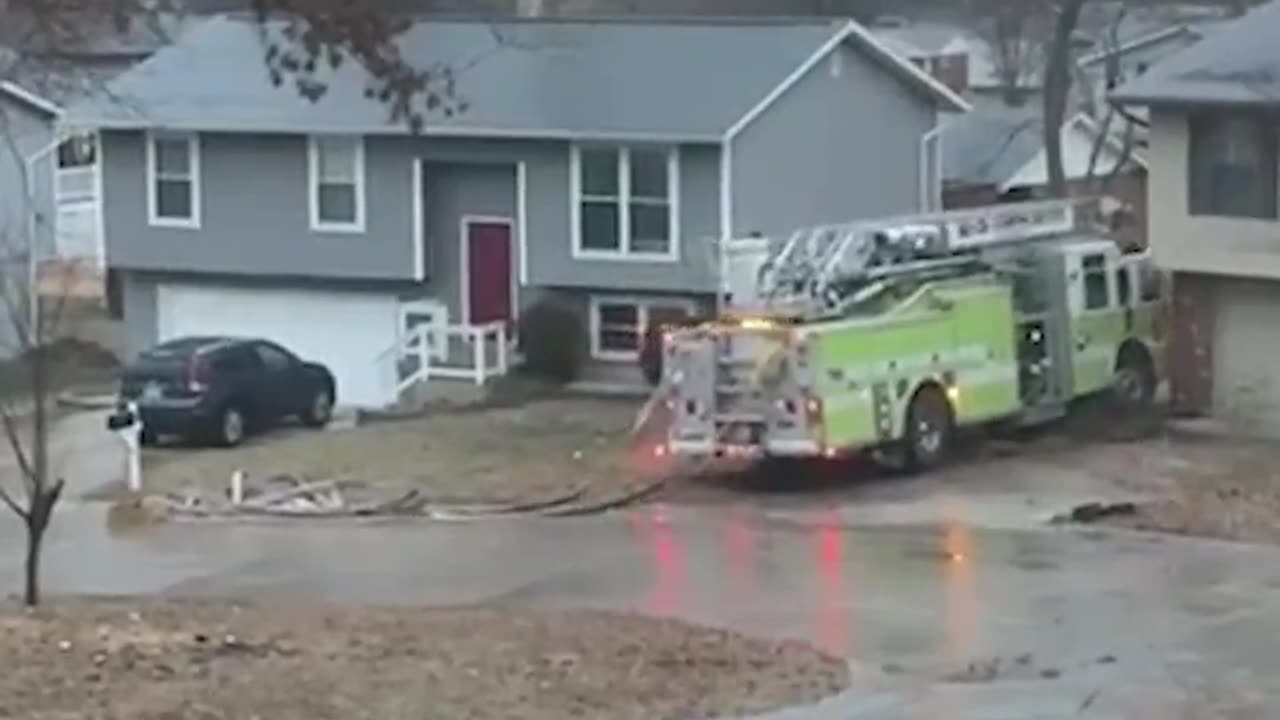 Fire Truck Loses Control On The Ice