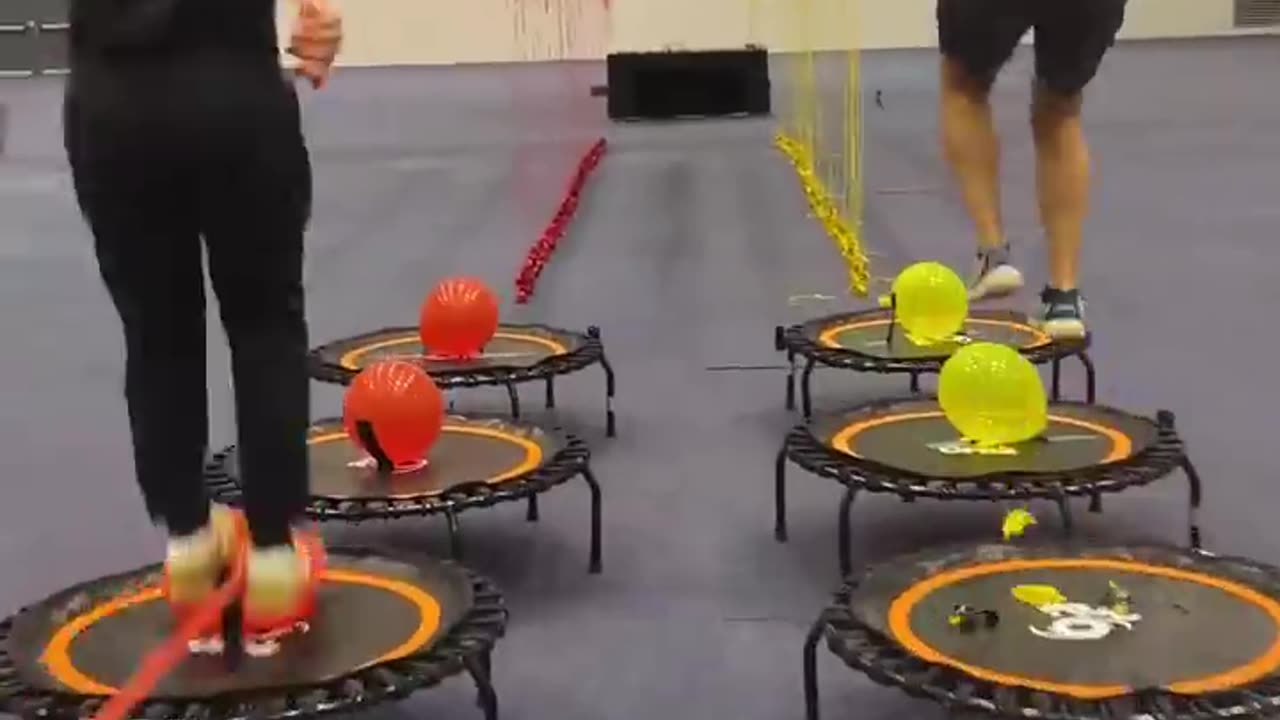 Our MOST INTENSE Balloon Popping Race!! #race #balloons #playtime