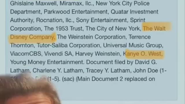 Kanye, (Jay z), Beyoncé,others listed in lawsuit vs Ghislaine/ Harvey/The Walt Disney company. 👀