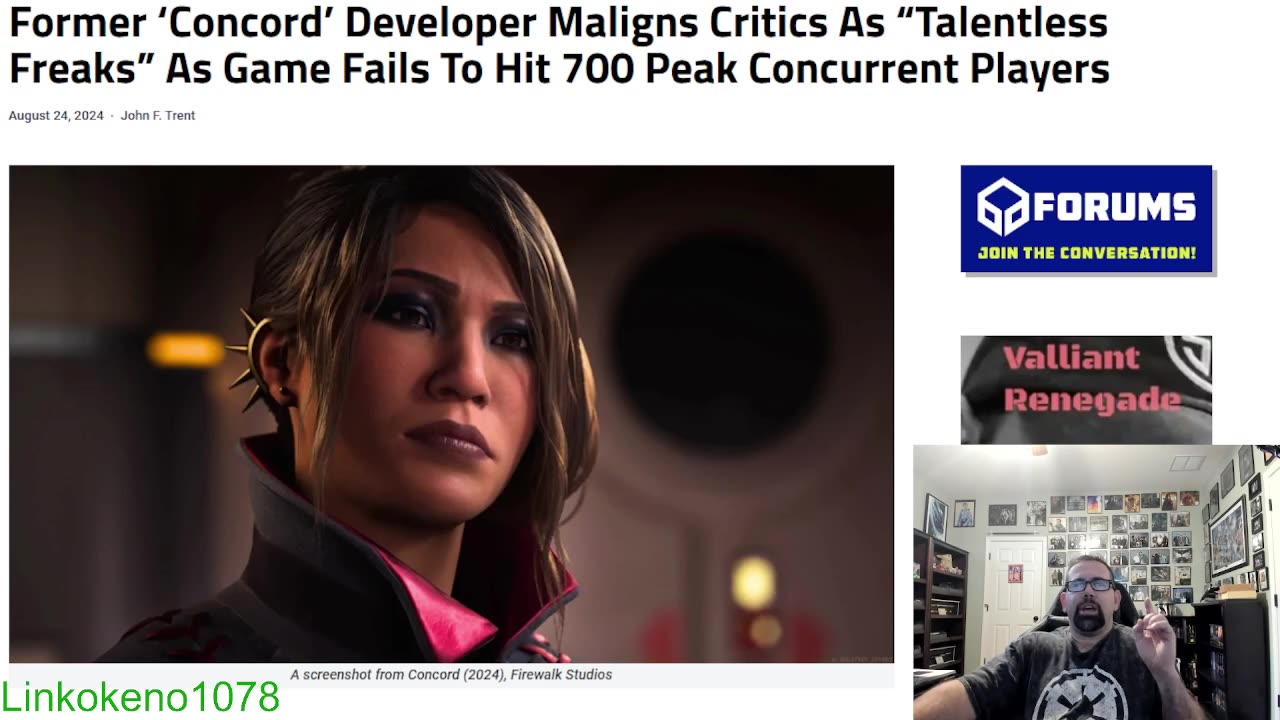 Former Concord developer upset with critics despite not getting enough players to play the game