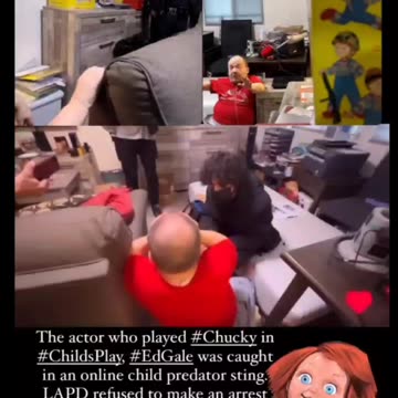 LA POLICE REFUSE TO ATTEST CHUCKY ACTOR DUE TO HEALTH CONDITION #PEDOPHILE #CHILDPORN