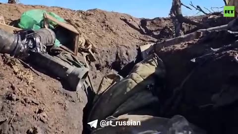 AFU Trench destroyed in Maryinka Front