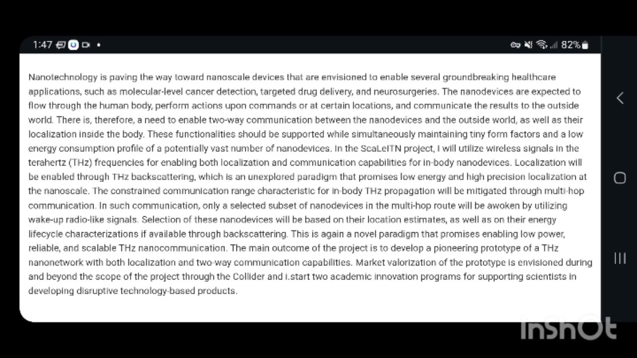 EU Parliament: Scalable Localization-enabled In-body Terahertz Nanonetwork - Ethical and societal challenges of the approaching technological storm