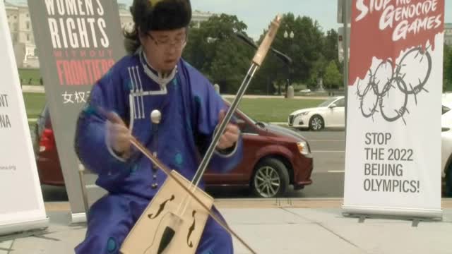 Ulziimuren: "Stop the Genocide Games" rally in DC