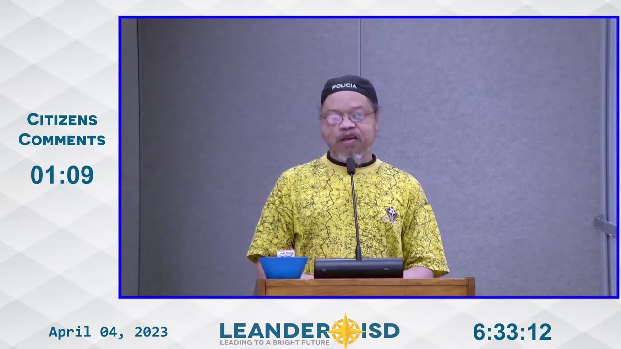 "What Happened w/ That? Where Are YOUR Masks?" Leander Father's Public Comment (04-04-2023)
