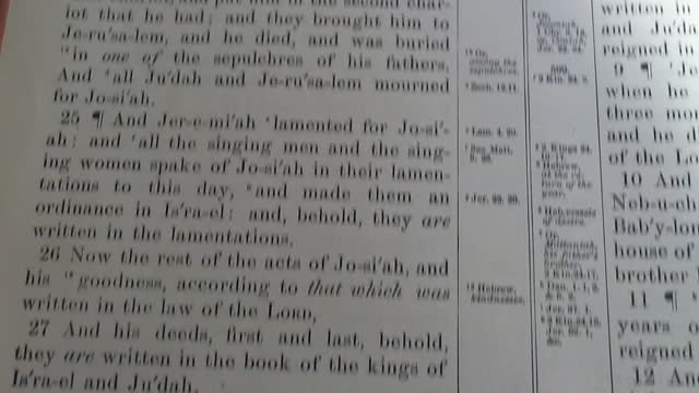 Josiah stops listening.