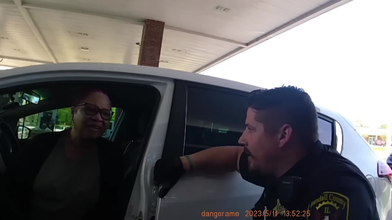 Lady Wakes Up At The Gas Pump And Throws A Fit