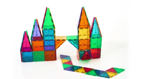MAGNA-TILES Ice 16-Piece Magnetic Construction Set, The ORIGINAL Magnetic Building Brand