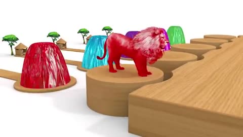 Old MacDonald Had A Farm _ Nursery Rhymes Songs With Farm animals are transformed into wildlife