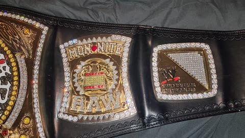 WWE Rated-R spinner championship replica re-stoned by Rafford designs
