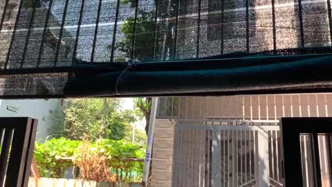homemade pulley sunshades