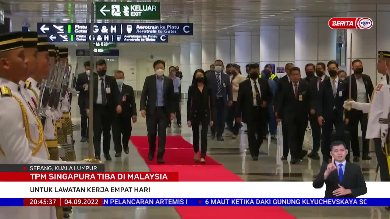 4 SEPT 2022 – BERITA PERDANA – TPM SINGAPURA TIBA DI MALAYSIA
