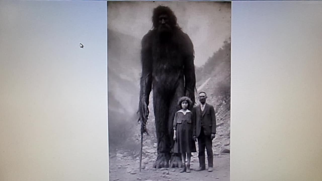 Here's another old photo of a Giant Bigfoot: