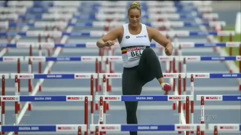 Belgian shot putter goes viral running hurdles to save team from disqualification