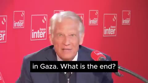 Truly extraordinarily powerful interview of Dominique de Villepin, former Prime Minister of France
